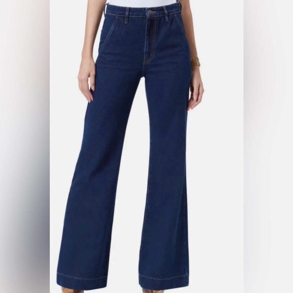 Sam Edelman Bay Dark Blue Wide leg Jeans